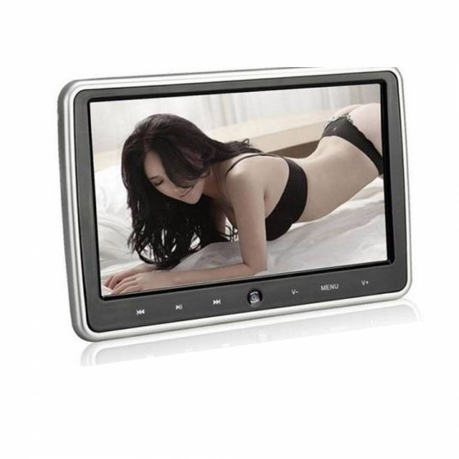 10.1 Inch Plug Vehicle Head Pillow Monitor Bring HDMI Headset DVD Monitor