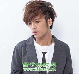 男明星烫头发图片